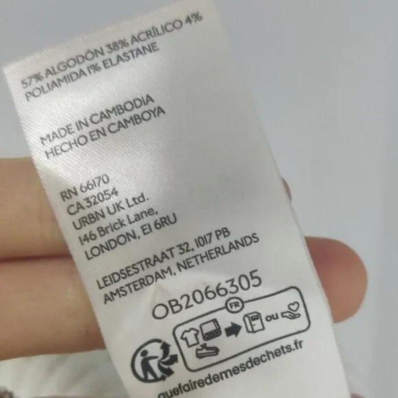 *Free People Easy Street White Black Knit Vest NWOT- M - Picture 6 of 9